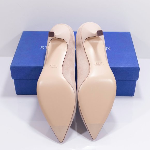 Stuart Weitzman Tippi 70 Suede Pointed Toe Pump - Picture 9 of 15